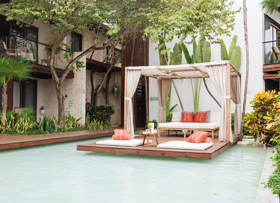 An amazing pool in Hotel Mi Amor in Tulum, Mexico