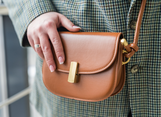 A brown luxury fashion brands bag