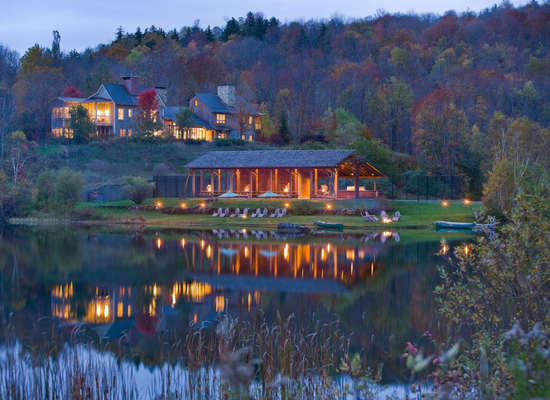 A  romantic and luxury view from Twin Farms