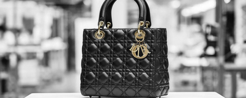 A luxury fashion bag from Dior