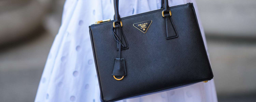 A luxury bag from Prada